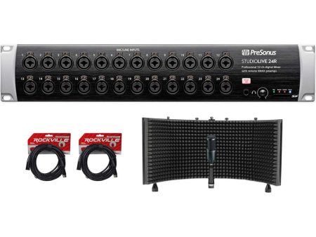 PRESONUS Studiolive 24R Digital Rack Mount Mixer+Audio Technica Mic+Foam+Cables Online now