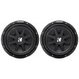 (2) KICKER 43C124 Comp 12  600 Watt SVC 4-Ohm Car Audio Subwoofers Subs on Sale