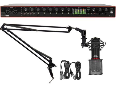 Focusrite Scarlett 18i20 3rd Gen 18-in, 20-out USB audio interface+Mic and 40 inch Boom Arm Online