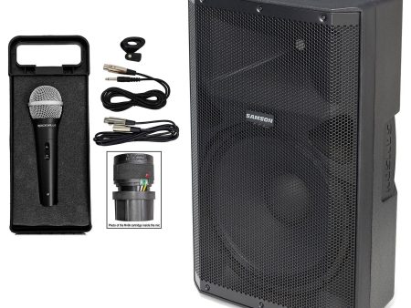 Samson RS115A 15  400w Powered Bi-amped DJ PA Speaker w Bluetooth USB+Mic+Cable Online Sale