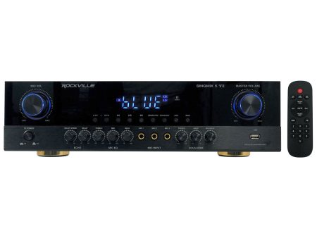 Rockville SingMix 5 2000w Home Theater Receiver w  Bluetooth Echo Mic inputs For Cheap