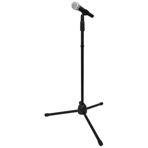 Rockville Pro Mic Kit 1 Karaoke Vocal Microphone + Mic Stand + Carry Bag + Cable Online now