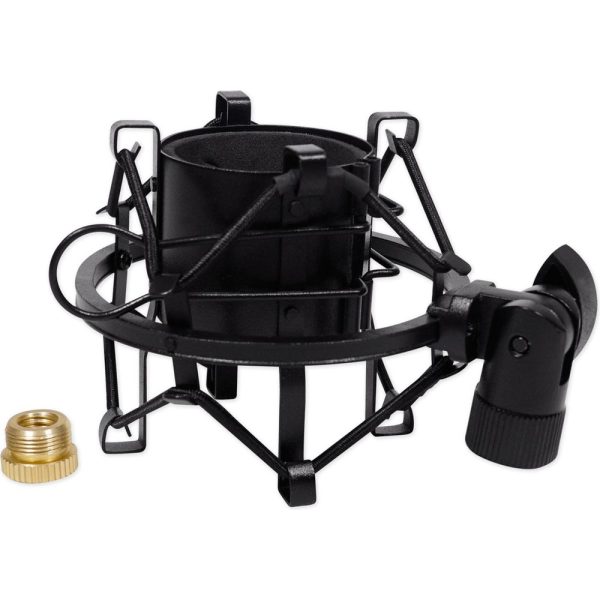 Black Metal Shock Mount w Foam For Nady SCM-700 Condenser Studio Microphone Online now