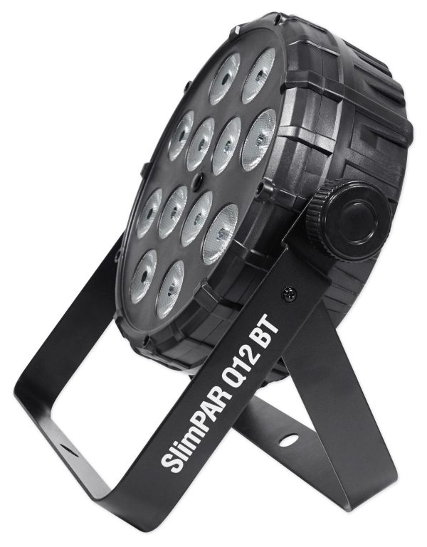 (2) Chauvet SlimPAR Q12 BT Bluetooth RGBA LED Par Can Wash Lights+Moving Head Discount