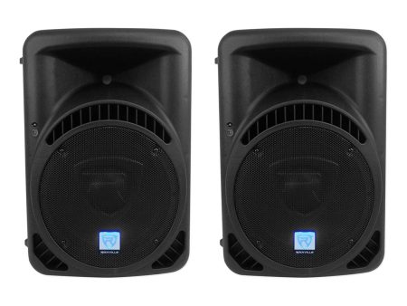 (2) Rockville RPG12BT 12  800w Powered DJ PA Speakers BlueTooth, Wireless Link Cheap