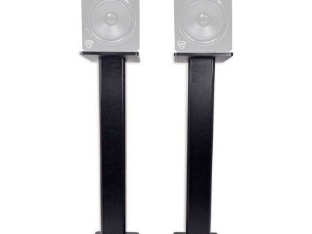 (2) Rockville 28  Studio Monitor Speaker Stands For Rockville APM8B For Cheap