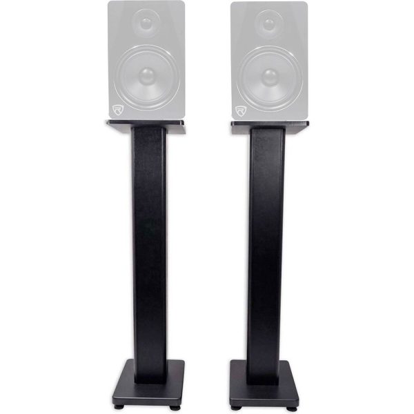 (2) Rockville 28  Studio Monitor Speaker Stands For Rockville APM8B For Cheap