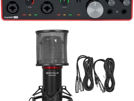 Focusrite SCARLETT 8I6 3rd Gen 192KHz USB Audio Recording Interface and Studio Mic Sale