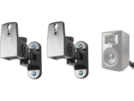 (2) Hidden Wall Mount Swivel Brackets For JBL 306PMKII Studio Monitor Speakers Online Sale