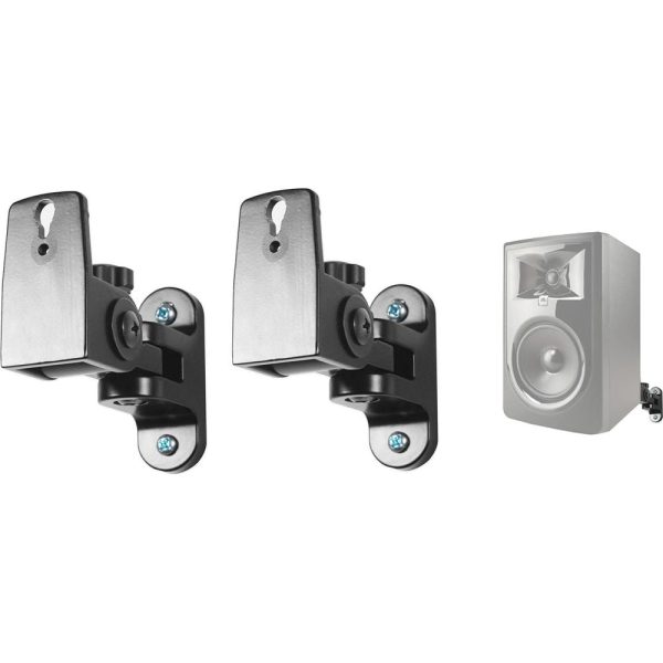 (2) Hidden Wall Mount Swivel Brackets For JBL 306PMKII Studio Monitor Speakers Online Sale