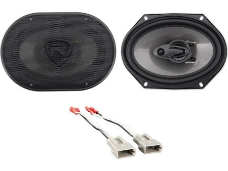 Front Rockville 6x8  Factory Speaker Replacement Kit For 93-02 Mazda 626 Online Hot Sale