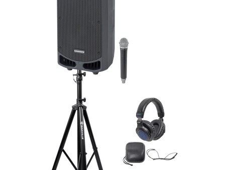 Samson Expedition XP310W 10  Portable PA Bluetooth Speaker+Mic+Stand+Headphones Fashion