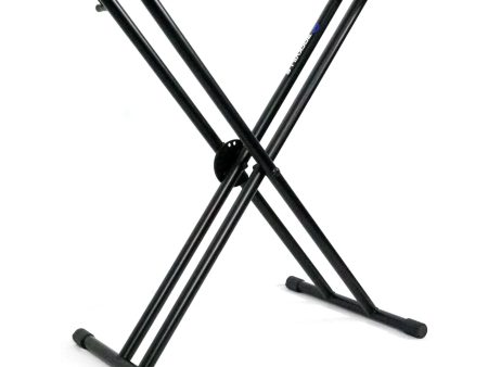 Rockville Double X Braced Keyboard Stand w Push Button Lock For Roland JUNO-DS61 For Cheap