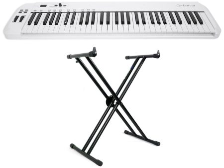 Samson Carbon 61 Key USB MIDI DJ Keyboard Controller + Software + Stand Hot on Sale