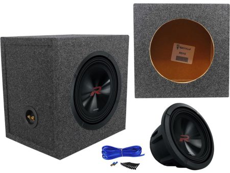 Alpine R2-W10D4 10  750w Dual 4-Ohm Car Audio Subwoofer+Sealed Sub Box Enclosure Online now