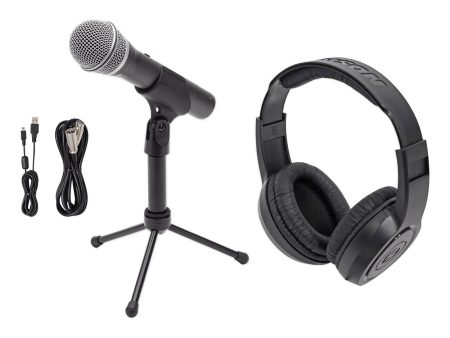 Samson Q2U Dynamic USB Handheld Microphone For Recording and Podcast Podcasting Fashion