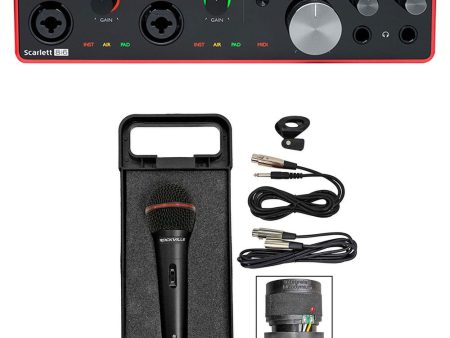 Focusrite SCARLETT 8I6 3rd Gen 192KHz USB Audio Interface Bundle with Microphone, Cable, Case ( 2 Items) For Cheap