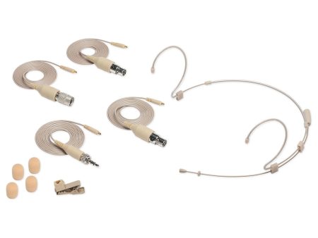 Samson DE10X Headset Microphone Mic w 4 Adapters, 3mm Capsule, clip, Windscreens Online now