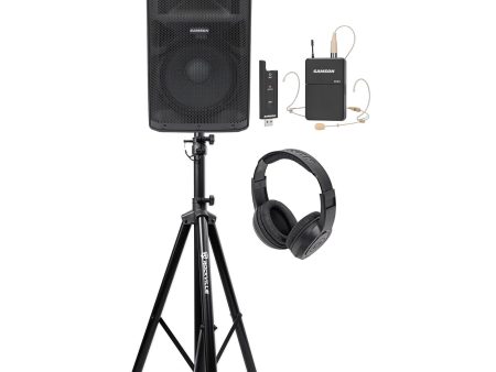 Samson RS112A 12  400w Speaker w Bluetooth+Wireless Headset Mic for Speeches Online Sale