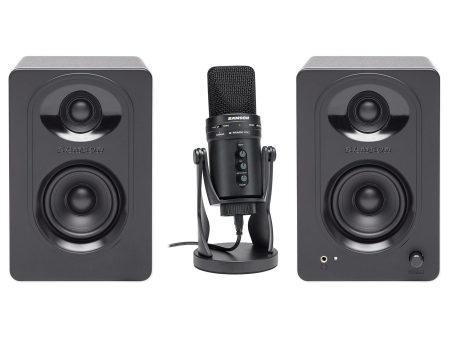 SAMSON G-Track Pro Studio USB Condenser Microphone+Audio Interface+(2) Monitors Online Sale