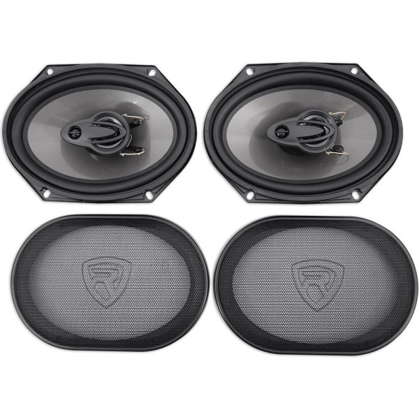 Front Rockville 6x8  Factory Speaker Replacement Kit For 1991-1994 Mazda Navajo For Discount