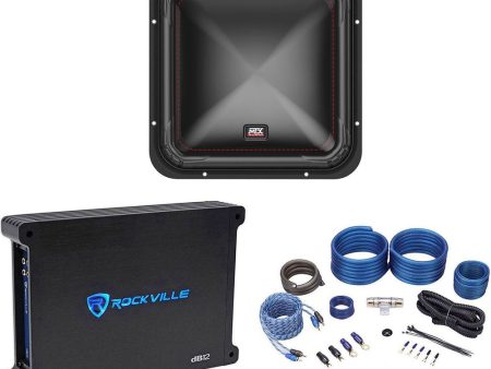 MTX S6512-44 12  500 Watt RMS Square Car Audio Subwoofer+Mono Amplifier+Amp Kit Online