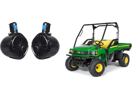 8  300 W Waterproof Rollbar Rollcage Tower Speakers for John Deere Gator XUV RSX Hot on Sale