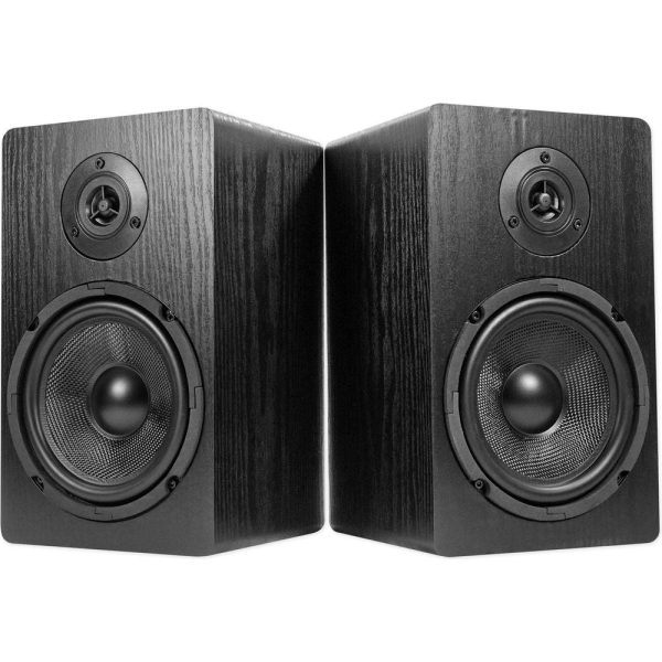 (2) Black 6.5  Home Bookshelf Speakers w Kevlar Woofers+JBL In-JBL Subwoofers Online Sale