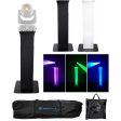 (1) Totem Light Stand+Black+White Scrims For Chauvet Intimidator Spot 375Z IRC Hot on Sale