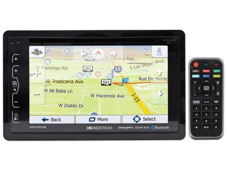 SOUNDSTREAM VRN-65HXB 6.2  In-Dash Car Navigation GPS Bluetooth DVD CD Receiver For Cheap