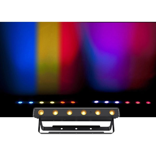 (4) Chauvet DJ Ezlink Strip Q6 BT Wireless Bluetooth Wash Lights + Facade Online Sale