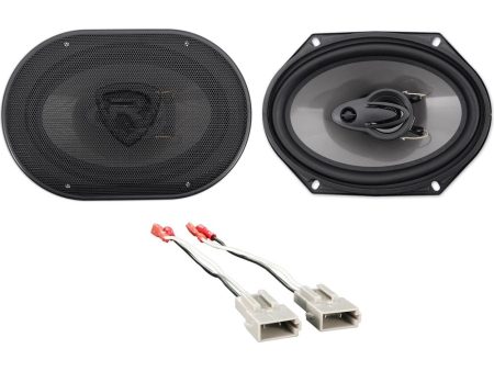 Rear Rockville 6x8  Factory Speaker Replacement Kit For 2001-2011 Mazda Tribute Discount