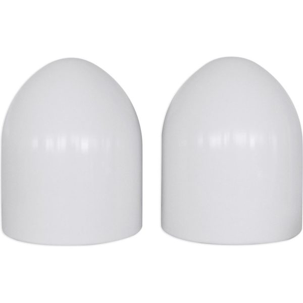 (2) Rockville RKL80MB 8  900 Watt Marine Wakeboard LED Tower Speakers in White on Sale