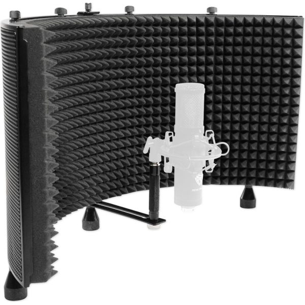 Rockville Recording Package w Mic Stand+Isolation Shield+Tablet Mount+Shockmount For Sale