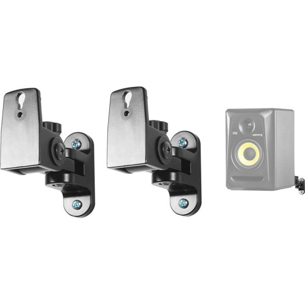 (2) Hidden Wall Mount Swivel Brackets For KRK RP4G3 Studio Monitor Speakers Online now