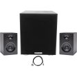 (2) SAMSON M50 5  Powered Studio Computer Podcast Monitors Speakers+8  Subwoofer For Sale