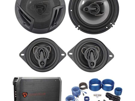 2) Rockville RV6.3A 6.5  Speakers+2) 5.25  Speakers+4-Channel Amplifier+Amp Kit Online