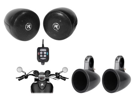 2) Kicker KMTES Marine Wakeboard Tower Enclosures+Powersports Handlebar Speakers Online