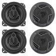 (4) Rockville RV4.3A 4  3-Way Car Speakers 1000 Watts   140w RMS CEA Rated Total Supply