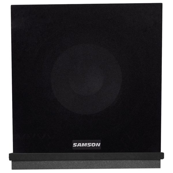 Samson MediaOne 10S 10  100 Watt Powered Studio Subwoofer Sub + Acoustic Riser Supply