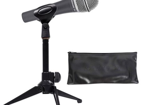 SAMSON Q8x Professional Microphone+Desktop Tripod Mic Stand+Clip+Carry Bag Discount