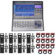 PRESONUS Studiolive SL-1602 USB 16.0.2 Digital Mixer+(15) XLR Cables+(8) Mics For Sale