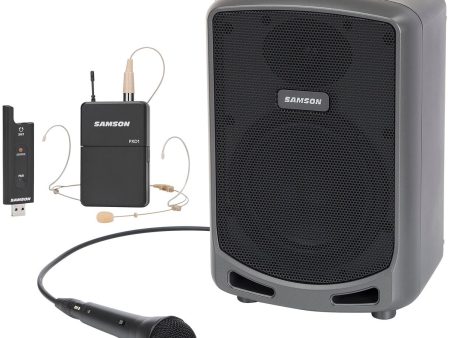 Samson Expedition Express+ Rechargeable 6  PA DJ Bluetooth Speaker+Headset Discount