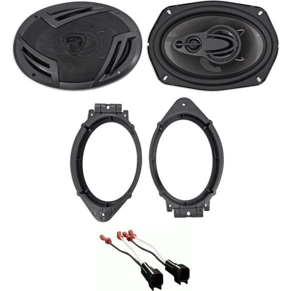 2015-2017 GMC Sierra 2500 3500 Rockville 6x9  Front Speaker Replacement Kit Hot on Sale