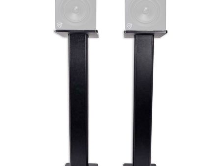 (2) Rockville 28  Studio Monitor Speaker Stands For Rockville DPM5B Hot on Sale