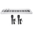 Samson Carbon 61 Key USB MIDI DJ Keyboard Controller+Software+(2) Microphones Supply