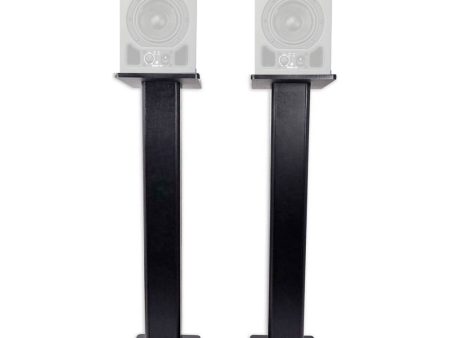 (2) Rockville 36” Studio Monitor Speaker Stands For ADAM Audio A3X Monitors Sale