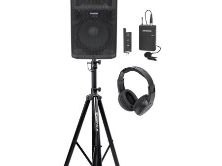 Samson RS112A 12  400w Speaker w Bluetooth+Wireless Lavalier Mic for Speeches Sale